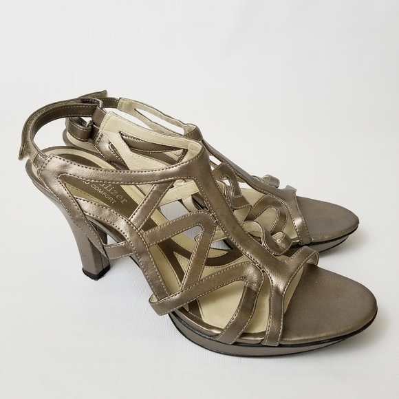 Naturalizer Shoes - Naturalizer Danya Silver Heeled Sandal